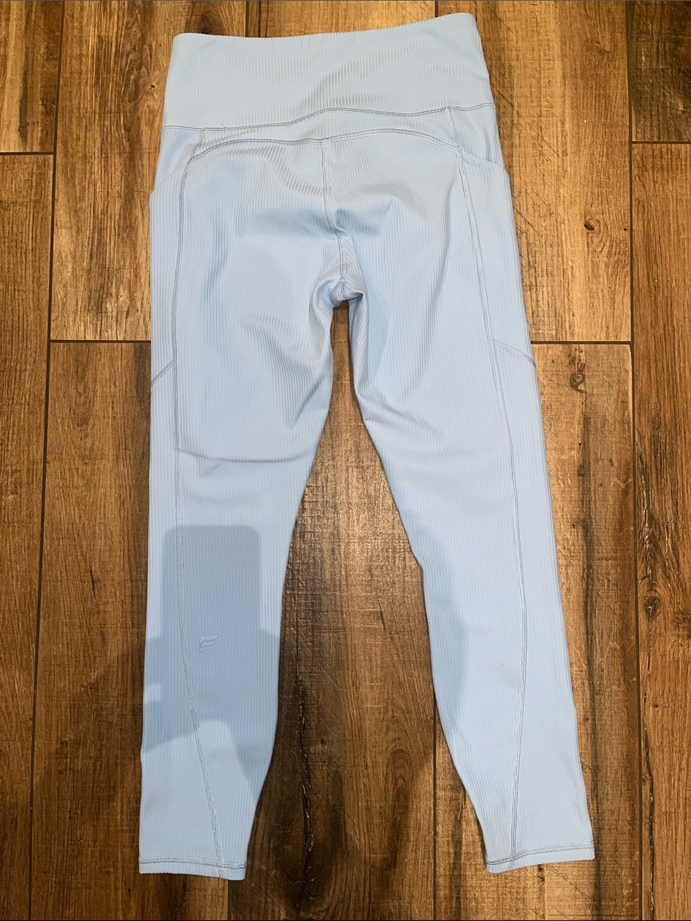 Fabletics Light Blue Ribbed Leggings-Select 1 - Picture 8 of 8